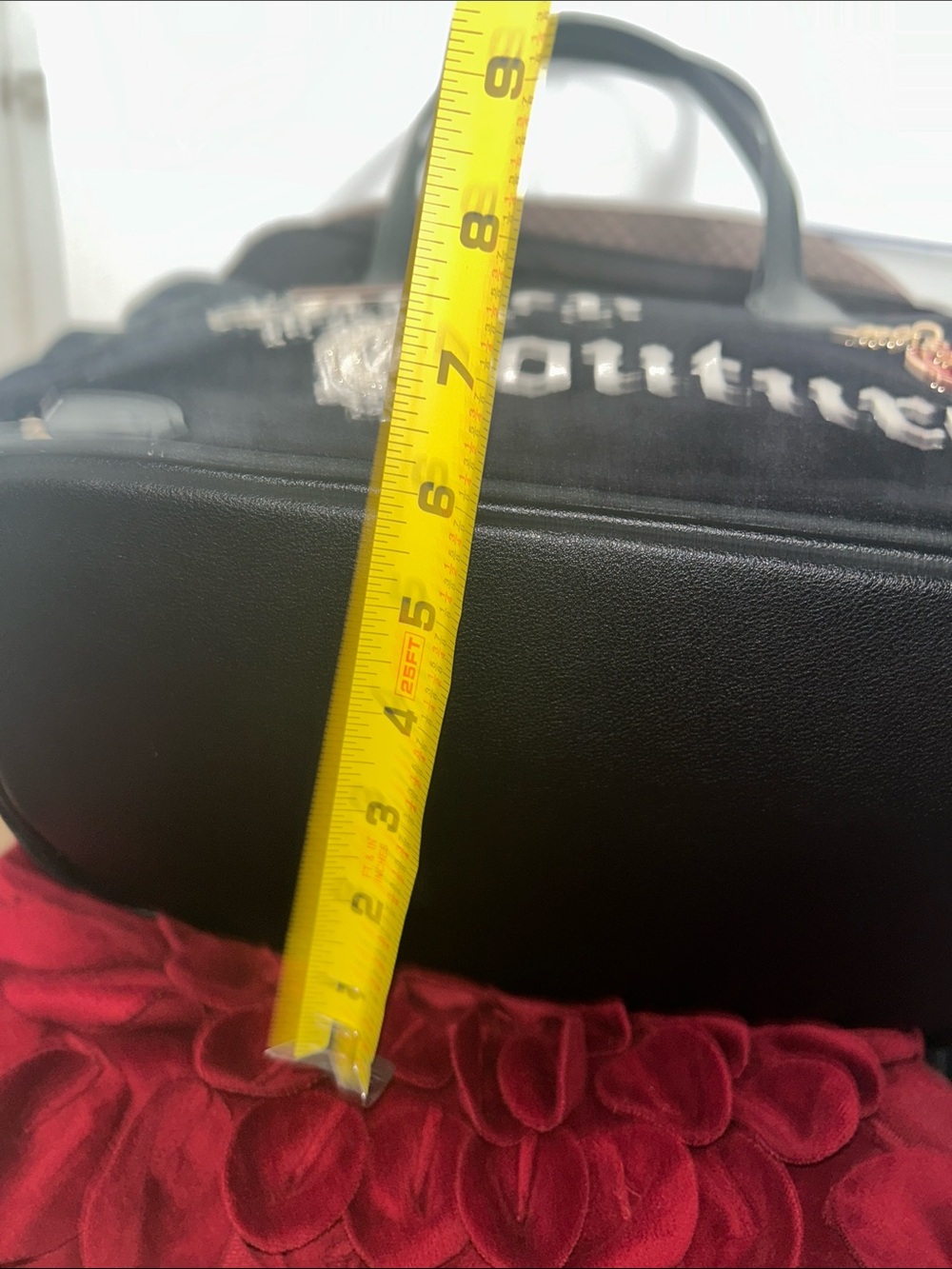 Juicy Couture Black Tote with Crown Charm and Logo - Picture 4 of 12